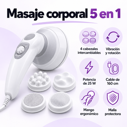 Masajeador anticelulítico 5 en 1