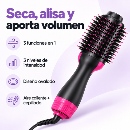 Cepillo secador y voluminizador Rosa