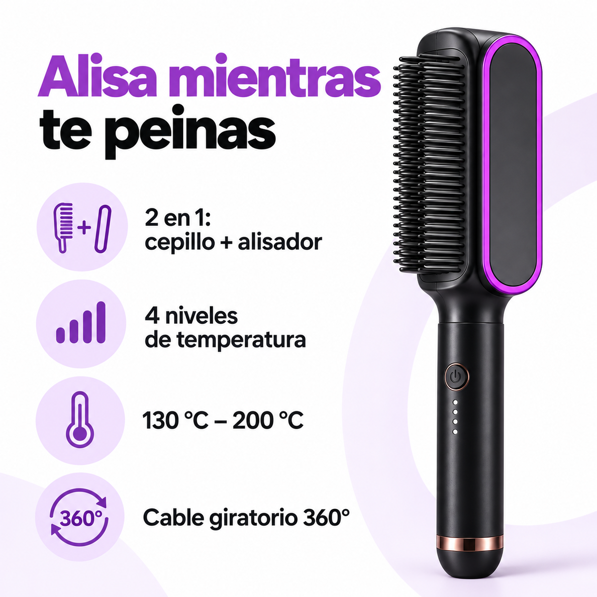 Cepillo plancha alisador